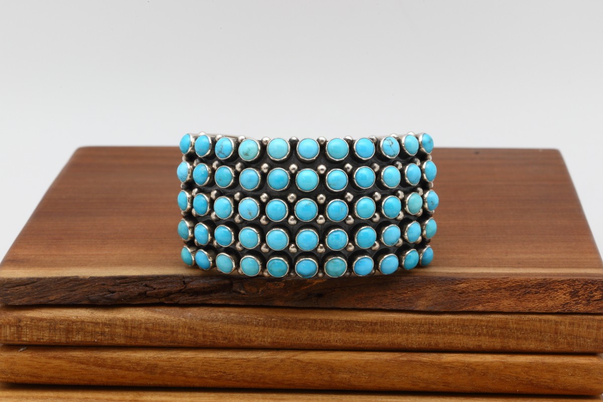 Navajo Kingman Turquoise Bracelet