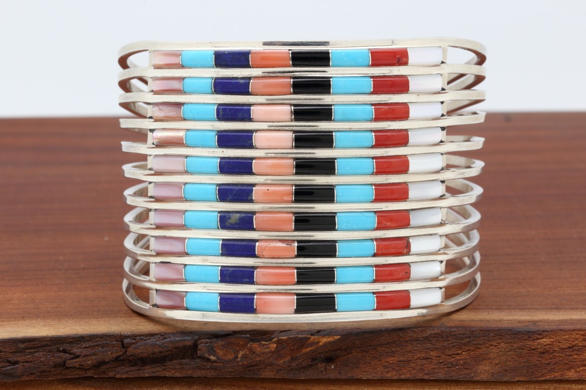 Zuni Multicolor Inlay Bracelet