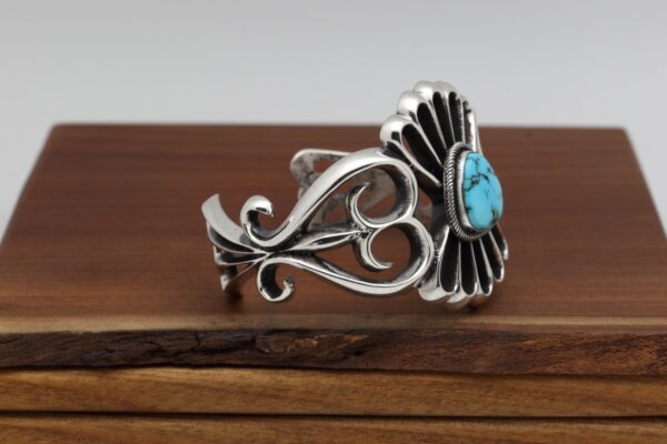 Navajo Lone Mountain Turquoise Bracelet - Image 3