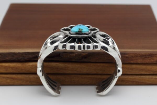 Navajo Lone Mountain Turquoise Bracelet - Image 4