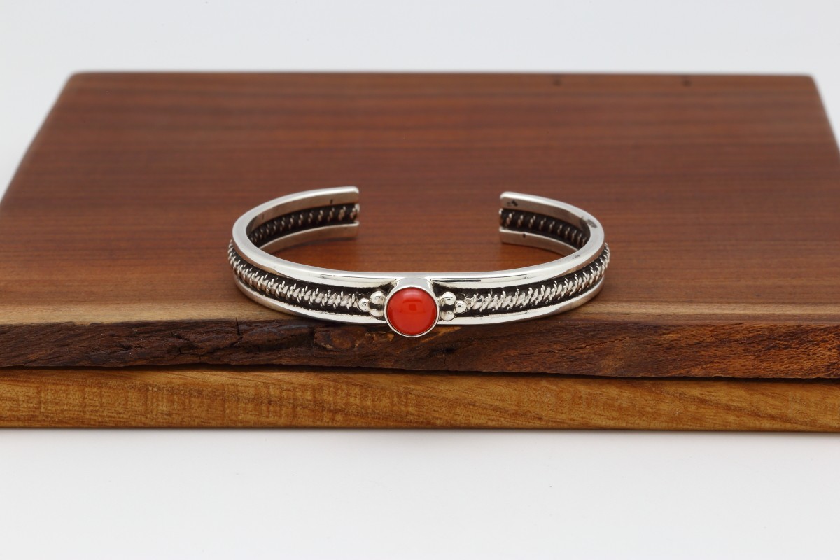 Navajo Coral Bracelet
