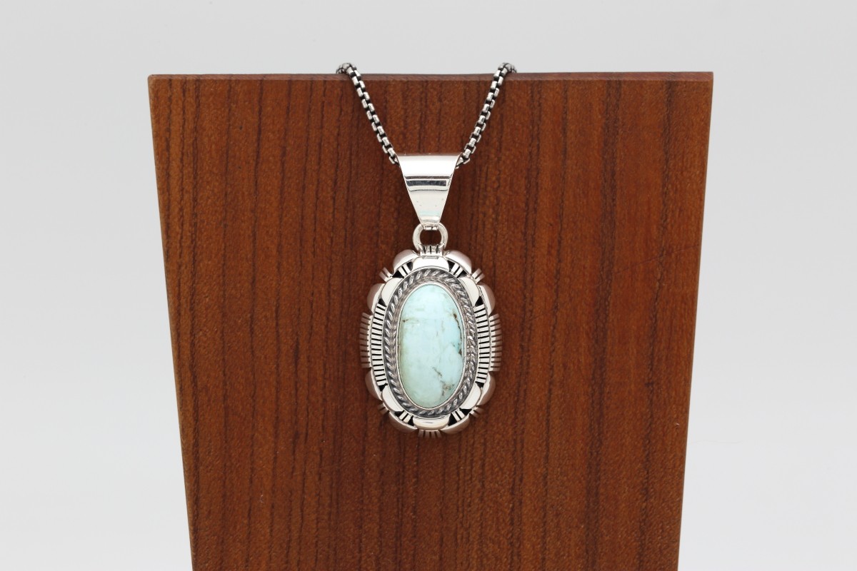 Navajo Dry Creek Turquoise Pendant