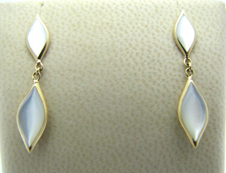 Kabana 14k Gold Mother of Pearl Earrings